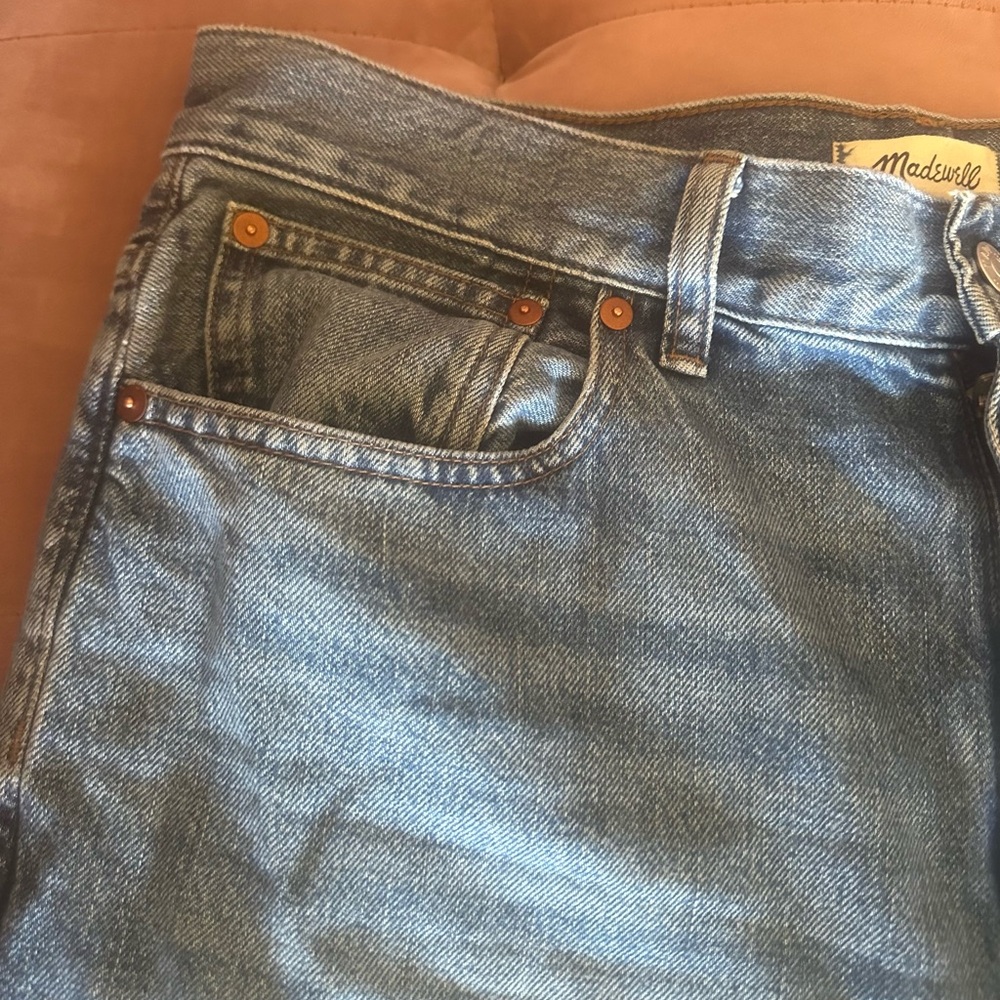 Madewell The Rail Straight Jean - Reston wash - Picture 11 of 16